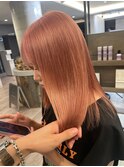 ミルクティーベージュダブルカラーインナーカラーケアブリーチ
