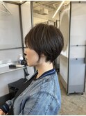 丸みショート/シークレットハイライト30代［#八木駅#髪質改善］
