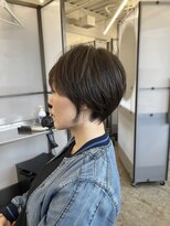 スクエアペア(SQUARE PAIR)&nbsp;ショートボブ　シークレットハイライト　グレージュ　30代40代