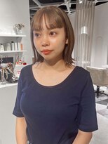 バランス 福山店(BALANCE.)&nbsp;切りっぱなしボブ×ミルクティーベージュ