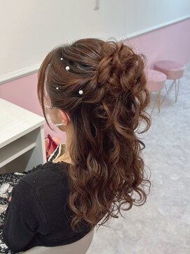 ヘアセットサロン ミント(Hair set salon MINT) お団子ハーフアップ