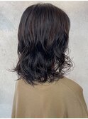 パーマ　髪質改善　艶髪　ミディアムレイヤー　学割24