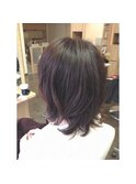 ミディアムゆるふわパーマ