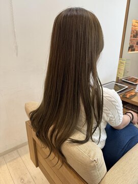 アドラーブル 長岡リップス旭岡店(adorable) 20代30代髪質改善カラーオリーブグレージュ透明感