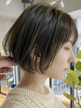 テクネ 天神大名(techne) 天神大名今泉小顔丸みショートレイヤーハンサムタッセルウルフ