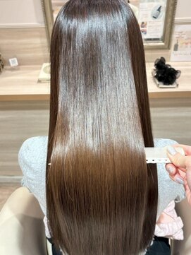 アンド ラ ブランシュ(&.La Blanche) 暗めカラー/ミディアムヘア/デザインカラー/縮毛矯正