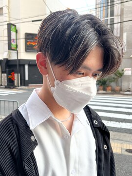 エルマーク 堺東(L-MARK) センターパート/ニュアンスパーマ/ダウンパーマ/men's