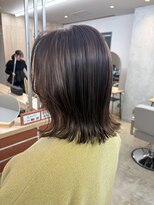 モコヘアーフロール(MOCO hair flor)&nbsp;ワンブリーチで作る 細めコントラストハイライト
