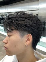 フィフスパーク(fifth PARK) 渋谷フェザーパーマセンターパート色気ニュアンスパーマ毛流れ