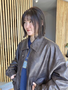 ニール(niil) 【REINA】グレージュ×パツっと外ハネボブ