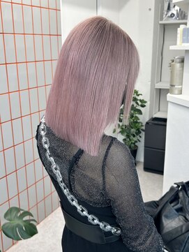 ペレ 渋谷(PELE) 着物ヘア/ダークアッシュ/ミディアムレイヤーカット/渋谷