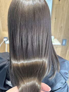 ベルベットヘア 千早店(Velvet hair) プレミアム髪質改善カラー×ダークグレージュ