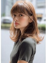 ダル 渋谷/表参道(DAL.)&nbsp;大人レイヤーミルクティーブラウンヘルシー前髪あり