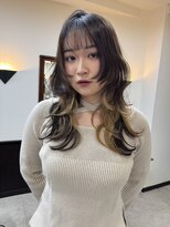 シクネ 新潟駅 万代(SHICUNE)&nbsp;ケイ★新潟/万代　ロングレイヤー　ハッシュカット