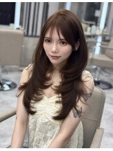 エヴァン(HEVIN)&nbsp;髪質改善×レイヤーカット×モカブラウン