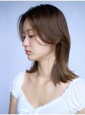大人可愛い20代30代40代レイヤーボブ大人前髪透明感カラー