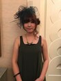 パース(PARS) ヘアーショーの時のヘアセットしたモデルさんです♪