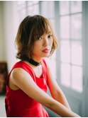 お手入れ簡単ボブパーマ
