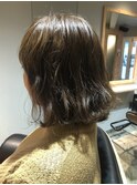 透明感のあるボブスタイル