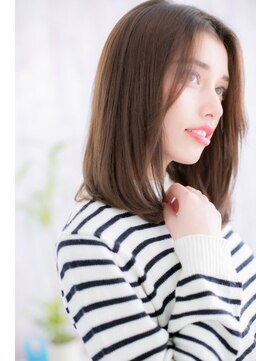 ミック ヘアアンドビューティー 大山店(miq  Hair&Beauty) センターパートが大人かわいい☆好感ストレートb