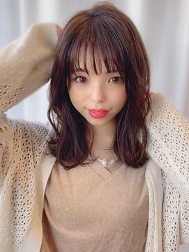 オースティン 錦糸町(AUSTIN) AUSTIN☆外ハネボブアッシュブラウンネオウルフシースルーバング