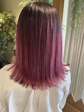 ジョイン ラックスビー 京都店(JOYN LUXBE) 個性派☆ピンクバレイヤージュ　by中山惠介