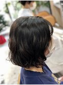 ミディアムゆるパーマ
