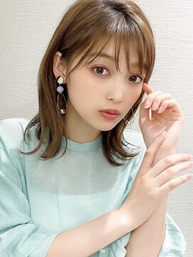 シルクレイ 新宿店(Silk-lei) くびれミディ小顔ヘア★オリーブカラー20代30代/Silk-lei