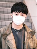 メンズ 柔らかい印象のナチュラルマッシュ