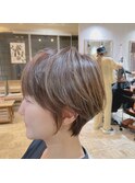 REAL SALON WORK～白髪ぼかしナチュラルハイライト／ショート