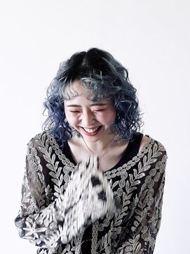 ユニヘアデザイン 徳島店(Uni. hair design) BOB × ice Blue【ZOE　STYLE】