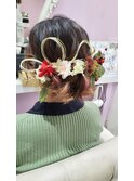 『Merci』成人式シニョンヘアセット☆