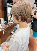 大人可愛い20代30代40代丸みとくびれショートボブ◎
