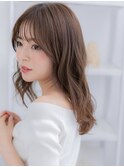 Aラインくびれヘア韓国風グラマラスロング