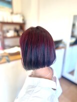 ヘアーコンセプト(HAIR CONCEPT)&nbsp;ブラックベースのワインレッドアンブレラカラー