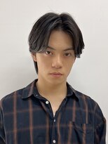 ベリーショート/ダークアッシュ/ニュアンスパーマ/韓国マッシュ