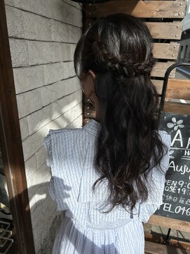 アッピアス 大和(Appias) お呼ばれスタイル_ハーフアップ_ ヘアセット