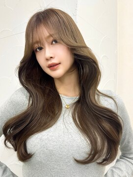 シーテ(Ciete) マロンベージュレイヤーくすみグレージュ韓国巻き前髪20代30代