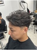ニュアンスパーマフェザーパーマ毛流れ新潟メンズパーマ