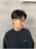20代30代40代◎似合わせカットメンズ流行刈り上げブルーブラック