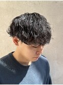 波巻きパーマ/メンズパーマ/メンズマッシュ