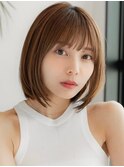 韓国レイヤー顔周りカット透明感カラー髪質改善艶髪シースルー