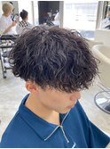 熊本メンズパーマ ツイスパ 波巻き マッシュ MEN'S HAIR
