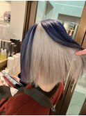 長崎ハイトーンボブ ケアブリーチ インナーデザイン