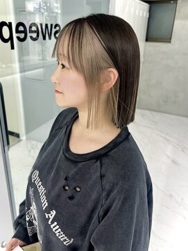 スウィープ(sweep) ボブカット×アンブレラカラー