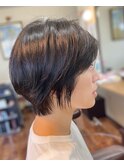 ナチュラルショートボブ