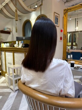 ロンドアベニール 北千住(Lond avenir) 暗めカラー/ボブ顔周り/前髪/レイヤー/髪質改善/縮毛矯正/北千住