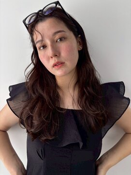 ユーフォリア 青山(Euphoria) 大人チョコブラウンカラー&ゆるふわウェーブ