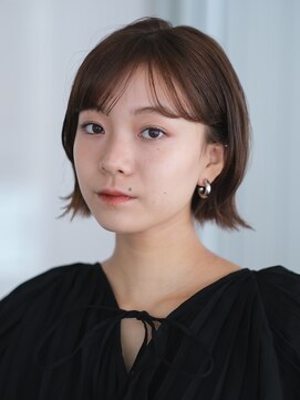 ガーデンヨコハマエスト(GARDEN YOKOHAMA est) ミディアム レイヤー 外ハネ 前髪 暗めカラー ワンカール