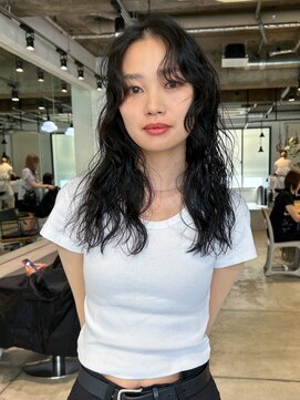 キャロルガーデンズ ボコカ 表参道(Carroll Gardens bococa) 【sayaca】スパイラルパーマニュアンスパーマロングパーマ黒髪